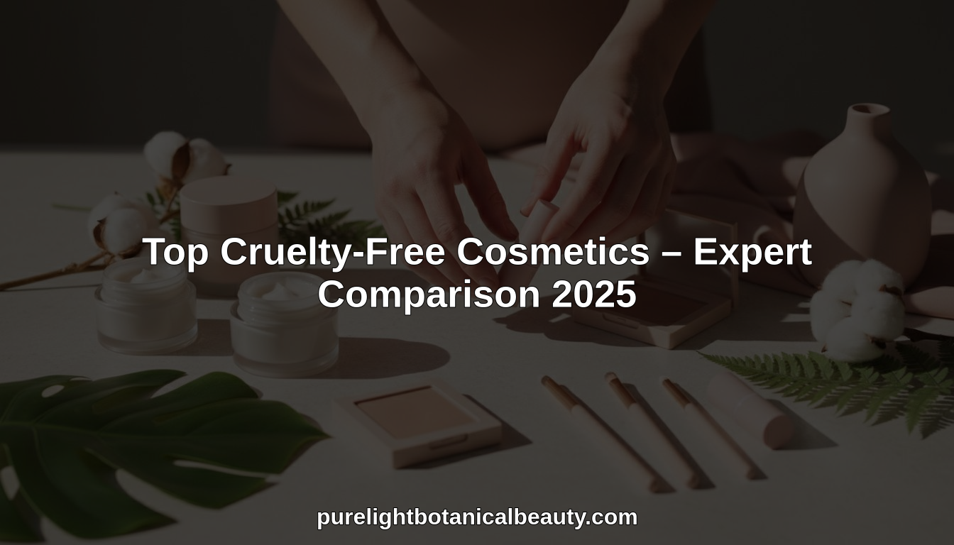 Top Cruelty-Free Cosmetics – Expert Comparison 2025