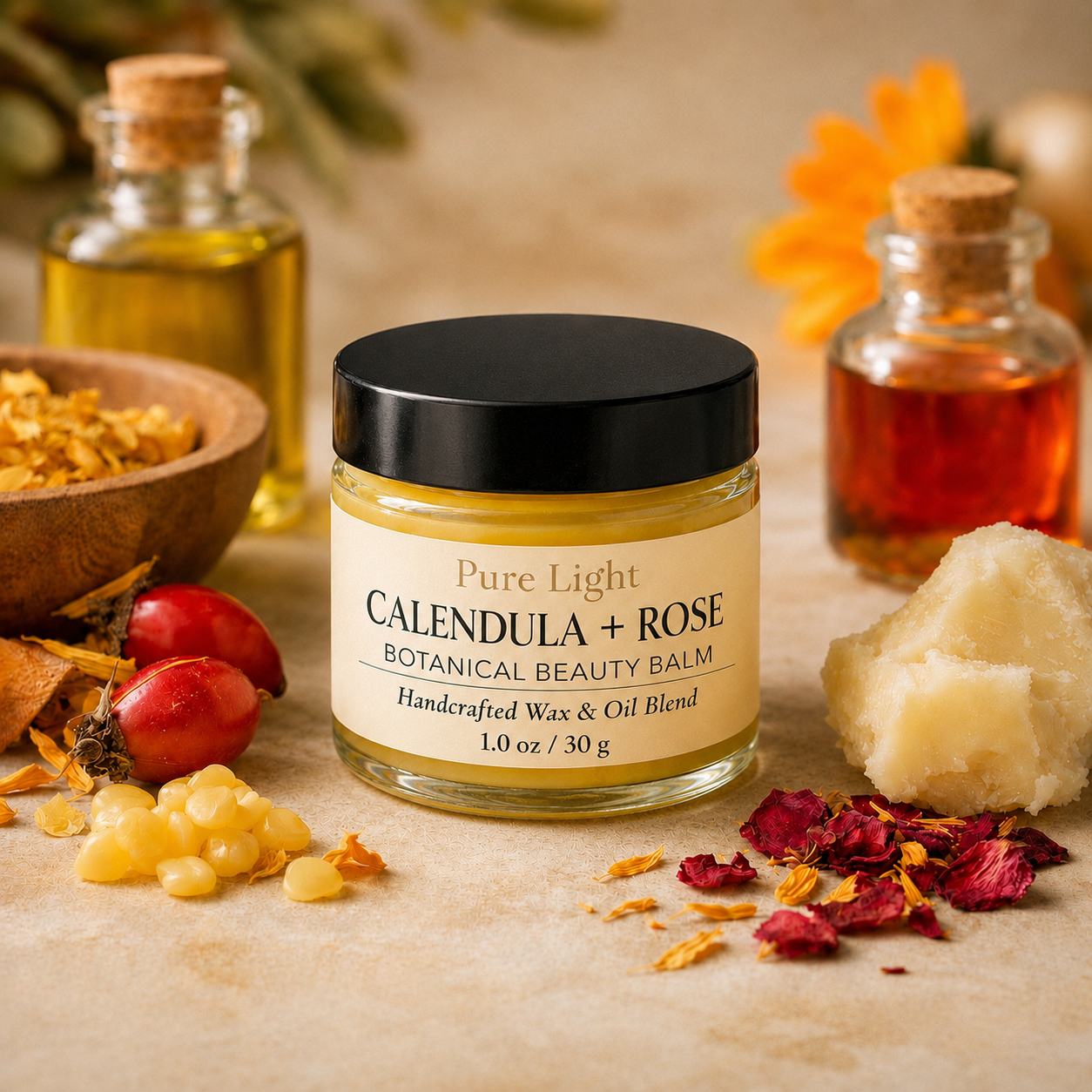 Botanical Beauty Balm™ ~ Calendula & Rose