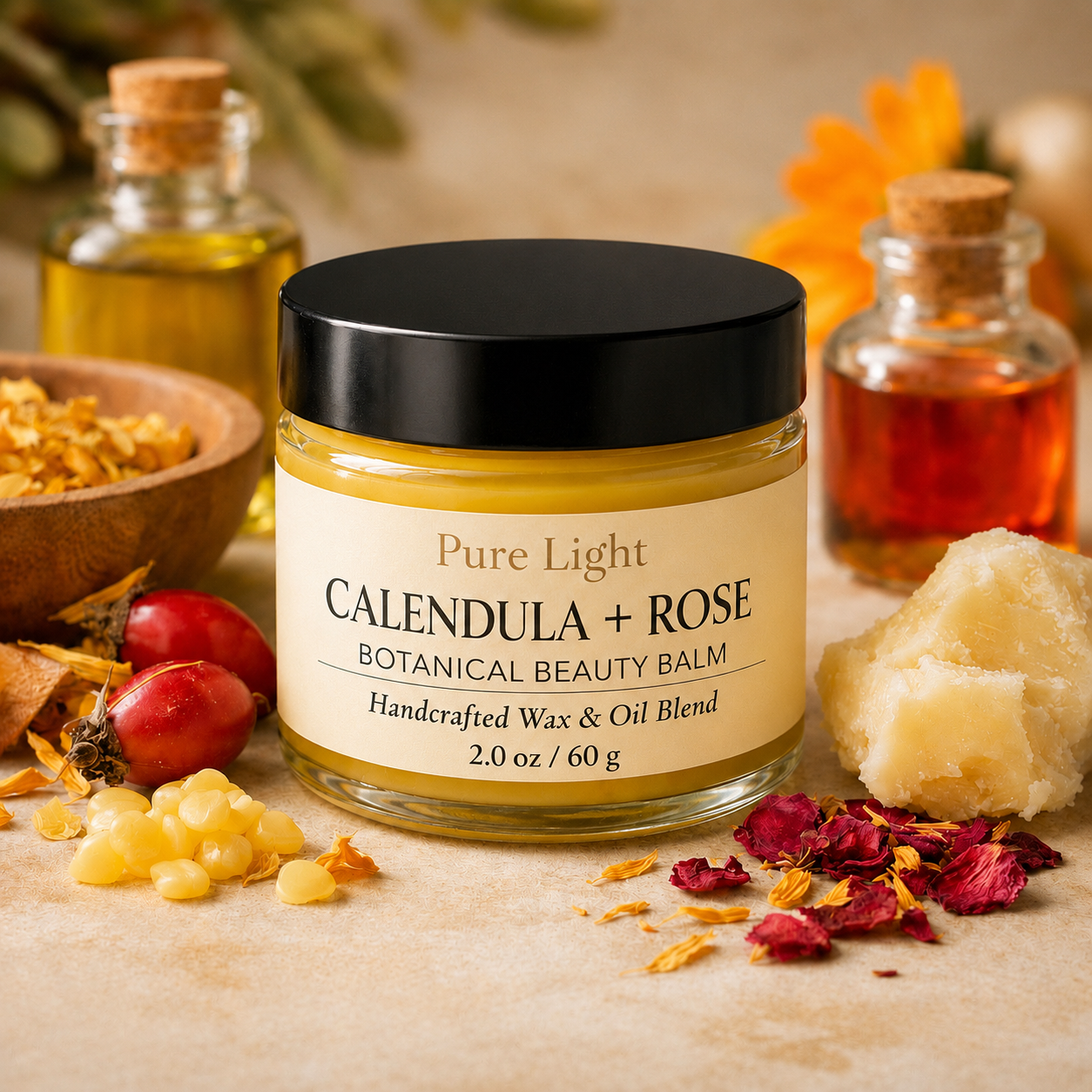 Botanical Beauty Balm™ ~ Calendula & Rose