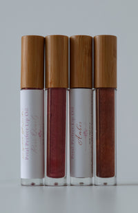Petal Perfect Lip Oil Rose Quartz and Amber 